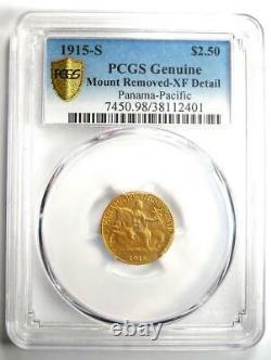 1915-s Panama Pacific Gold Quarter Eagle $2.50 Coin Certified Pcgs Xf Détails