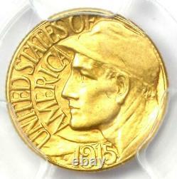 1915-s Panama Pacifique Dollar D'or G$ Coin Certifié Pcgs Au58 Rare