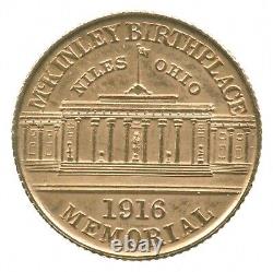 1916 $1 Dollar en or commémoratif McKinley 8324