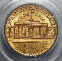 1916 PCGS MS64 Dollar en or commémoratif McKinley