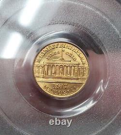 1917 $1 Commémoratif en or McKinley PCGS MS64 OGH ÉTONNANT