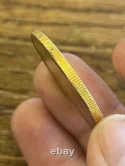 1922 1923 Italie 100 LIRE Pièce en Or MUSSOLINI Commemorative 1oz. + SUPER RARE