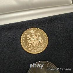 1967 Ensemble De Spécimens Du Canada Avec Une Pièce D'or De 20 $ Original Veuillez Lire! #coinsducanada