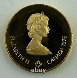 1976 Canada $100 Dollars 22k Gold Coin, Preuve Des Jeux Olympiques De Montréal