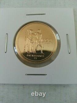 1976 Olympique Du Canada $ 100 Pièces D'or 1/4 14 Kt Once. 1 Coin Coin Ongecirculeerd Par Lot