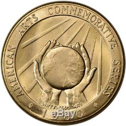 1980 Us Gold (1/2 Oz) Médaille Commémorative Arts Américaine Marian Anderson Bu