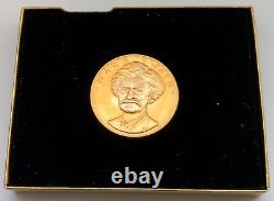 1981 Mark Twain 1 Once de lingot d'or commémoratif Boîte originale COA