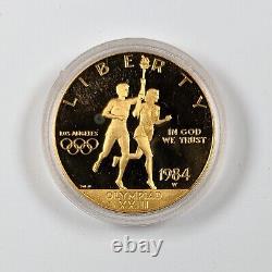 1983/1984 Ensemble D'épreuves Commémoratives D'or Et D'argent Des Jeux Olympiques Américains 200046b