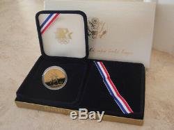 1984 Us Olympic 10 $ Gold Eagle Coins -w Preuve Lot De 1