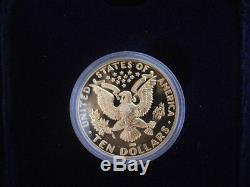 1984 Us Olympic 10 $ Gold Eagle Coins -w Preuve Lot De 1