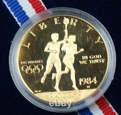 1984 W $10 Gold Eagle Proof Olympic De Preuve Pièce Commémorative Ogp