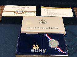 1984-w American Mint Olympic $10 Gold Coin Preuve Commémorative Environ 1/2 Oz D'or