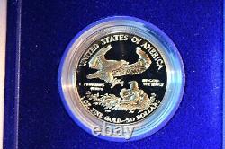 1986 Gold Eagle One Ounce Proof Ultra Cameo Coin Avec Coa & Box-very Nice! #1