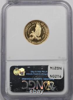 1986-W Or NGC PF70 ULTRA CAMÉO 5 $ Commemorative de la Statue de la Liberté NG2114 comb