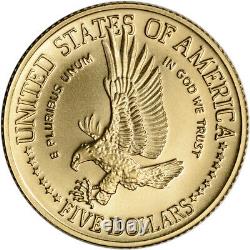 1986-w Us Gold $5 Statue Of Liberty Commemorative Bu Coin In Capsule