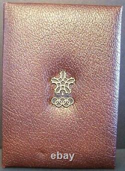 1987 Canada 100 $ Jeux Olympiques De Calgary 14k 1/4oz Pièce D’or Proof Avec Coa, Case & Box