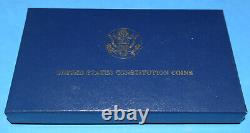 1987 Constitution Des États-unis 5 $ D'or Et 1 $ D'argent Deux Pièces Proofs 1987 Con