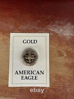 1987 Liberty Five Dollars Gold Coin Certificat De Monnaie Non Circulée