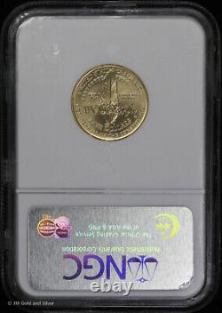 1987 W $5 Gold Constitution Pièce Commémorative Ngc Ms 70 Unc Bu Non Circulé