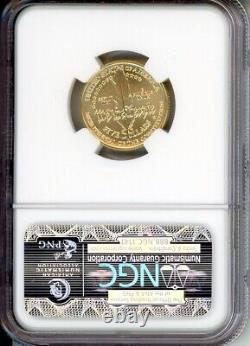 1987-W $5 OR COMMÉMORATIVE EN OR DE 1/4 Oz. CONSTITUTION NGC MS70 MAGNIFIQUE