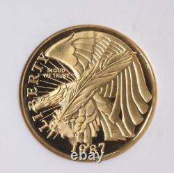 1987-W CONSTITUTION 5 $ en or NGC PF70 Ultra Cameo