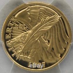 1987-W PR70 DCAM 5$ Or Demi-Aigle Commémoratif de la Constitution FAIBLE POP PCGS