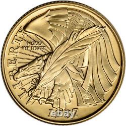 1987-w Us Gold $ Constitution Commémorative Bu 5 Coin Capsule