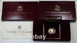 1988 $5 Gold Half Eagle Olympic Proof Commémorative Coin Box Coa Ogp