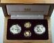 1988 Commémoratif Olympique 5 $ 1 $ Proof & Unc Gold & Silver 4 Coin Set