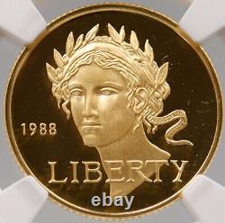 1988 W ÉTATS-UNIS US Olympiques Corée Épreuve OR 5 $ Pièce NGC i121434