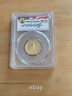1988-p Pr70dcam 10 $ Gold Eagle Coin Reagan Legacy Series