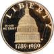 1989-w Congrès Commémoratif Or 5 $ Pcgs Pr70 Dcam Stock