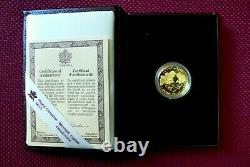 1990 Canada $100 Dollars Gold Coin Littératie Preuve
