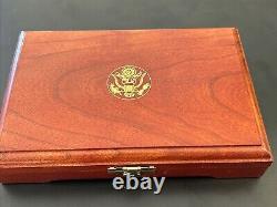 1992 Columbus Quincentenary 6-Coin Proof Gold & Silver Set in Box, coa manquant