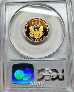 1992-W Olympique $5 Or Commémoratif Cinquante Dollars PCGS PR69 DCAM U.S. Mint