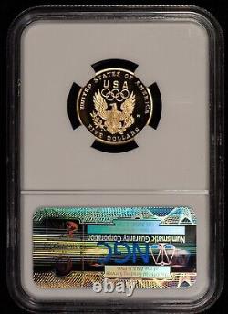 1992-w G$5 Olympic Commémorative Gold Proof Coin Ngc Pf 70 Ultra Cameo G1711