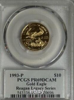 1993 - Pièce d'or de 10 dollars, PCGS PR69DCAM
