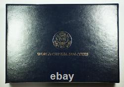 1994 Coupe Du Monde Commémorative $5 $1 50c Proof & Unc Gold, Silver, Clad 6 Coin Set