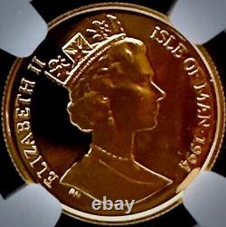 1994 ÎLE DE L'HOMME G1/10N NGC PF70 ULTRA CAMEO Première Année d'Émission 1/10 Ounce Or