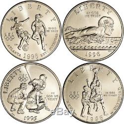 1995 1996 Jeux Olympiques Des États-unis 32-coin Preuve Commémorative Et Set Bu