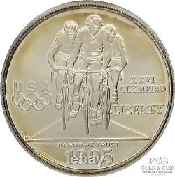 1995 Atlanta Olympic Commémorative 4 Pièces Set $5 Gold Stadium, Bb Cyclet&f 21778