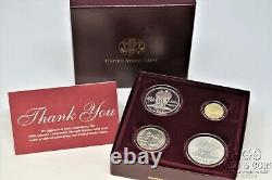 1995 Atlanta Olympic Commémorative Coin Set 5 $ Stade D'or Bb Cycle T&f 21782