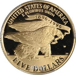 1995 - Stade Olympique d'Atlanta Commemoratif Or 5 $ PCGS PR70 DCAM