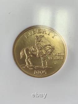 1995-W Guerre Civile 5 $ en Or Commemoratif NGC Noté MS70 Pièce Parfaite