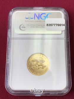 1995-W Guerre Civile 5 $ en Or Commemoratif NGC Noté MS70 Pièce Parfaite