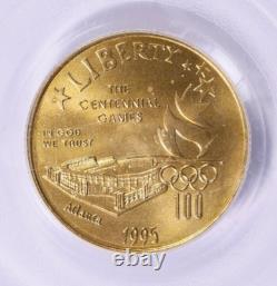 1995-W XXVI Olympiade Stade Or 5 $ PCGS MS69