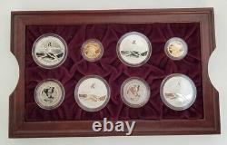 1996 Atlanta Us Olympics 16 Proof Gold & Silver Coin Set Boîte D'origine & Coa