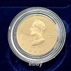 1996 W Smithsonian Commémorative Proof 2 Coin Set 5 $ D'or Et D'argent 1 $ Ogp