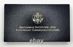 1996 W Smithsonian Commémorative Proof 2 Coin Set 5 $ D'or Et D'argent 1 $ Ogp