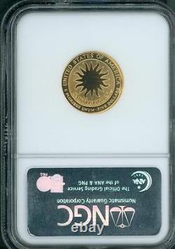 1996-w Pièce commémorative en or de 5 $ du Smithsonian Ngc Pr69 Pr-69 Cameo Proof Pf69